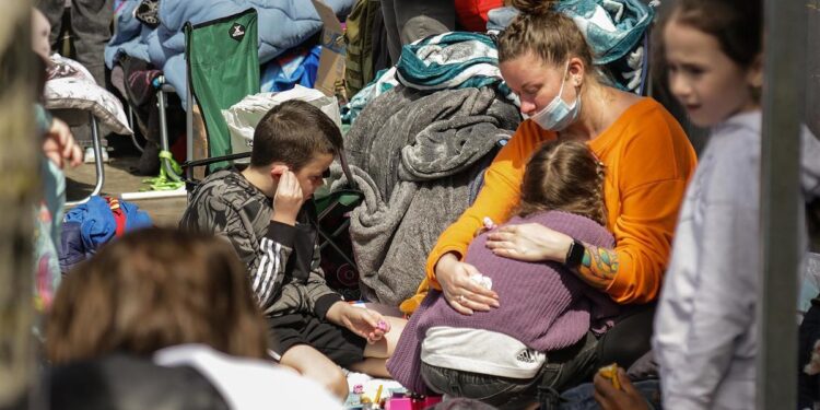 Refugiados Ucrania. Foto agencias.