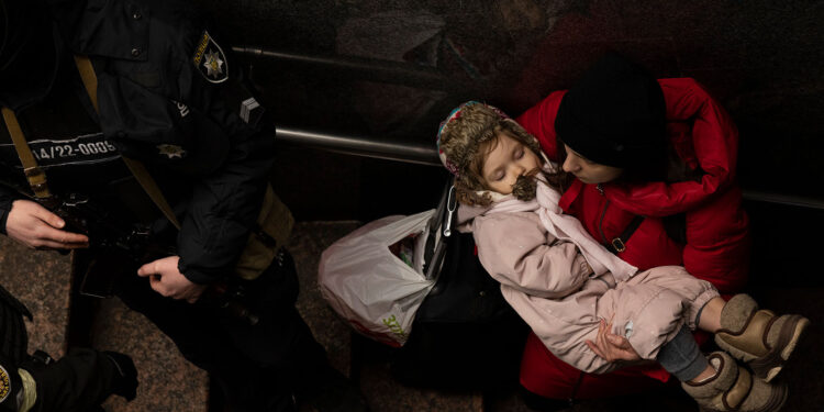 Refugiados ucranianos. Foto agencias.