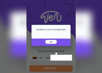 VenAPP, Fallas. Foto captura.