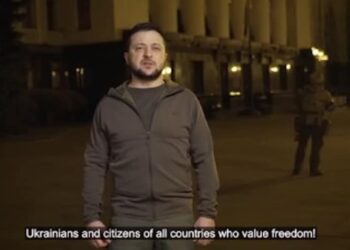 Volodymyr Zelensky, presidente de Ucrania. Foto captura de video.