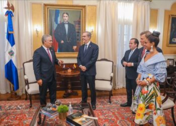 Luis Abinader e Iván Duque. Foto agencias.