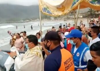 Bendición del Mar, Ocumare de la Costa. Foto captura de video.