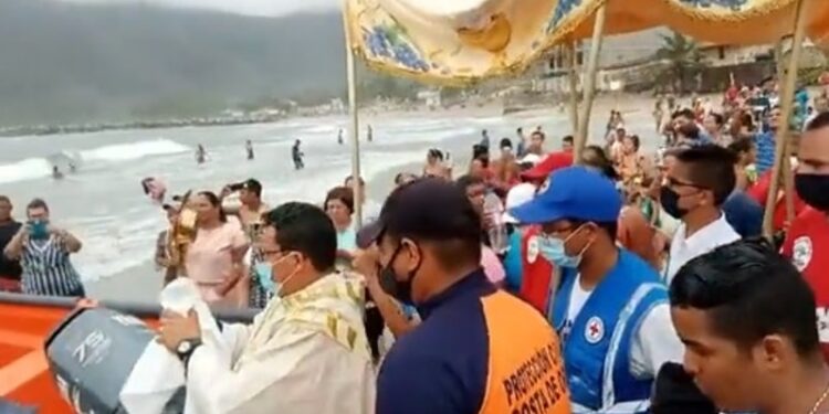 Bendición del Mar, Ocumare de la Costa. Foto captura de video.