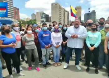 El concejal de Caracas, José Gregorio Caribas. Foto captura de video.