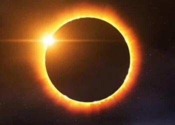 Primer eclipse parcial de Sol que tendrá este 2022. Foto referencial.