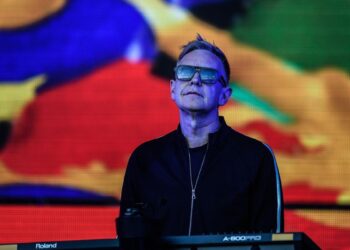 Depeche Mode, Andy Fletcher (+). Foto de archivo.