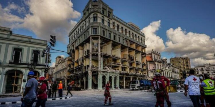 El hotel Saratoga de La Habana, Cuba. Foto de archivo.