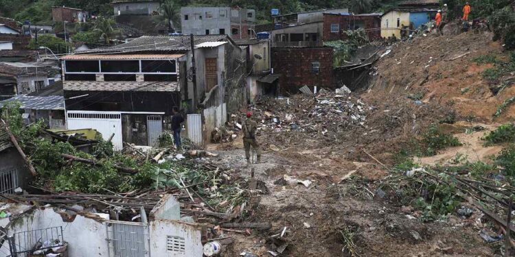 Lluvias Brasil. Foto agencias.