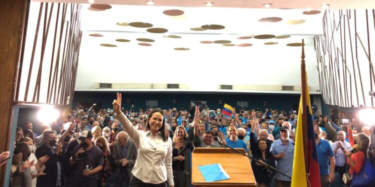 María Corina Machado. Foto Prensa Vente Venezuela