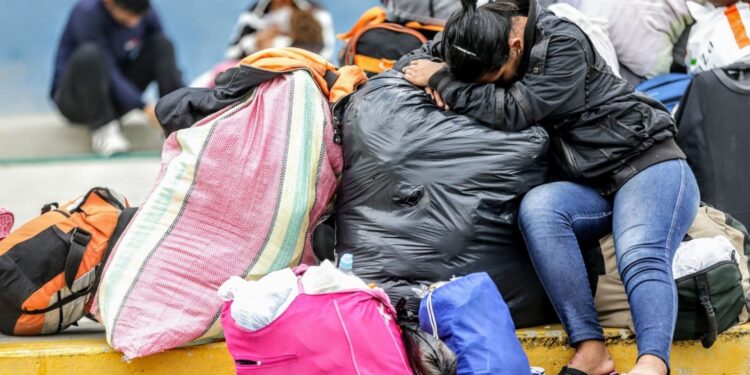 Migrantes venezolanos. Foto agencias.