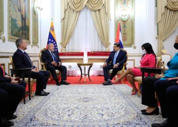 Nicolás Maduro y el Primer Ministro de Cuba, Manuel Marrero Cruz. Foto @PresidencialVen