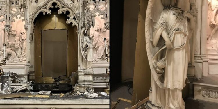 Roban de una iglesia de Nueva York un tabernáculo de 2 millones de dólares. Foto agencias.