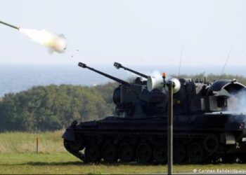 Un tanque antiaéreo Gepard. Foto de archivo.