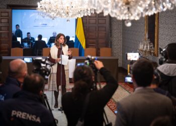 Vicepresidenta y canciller de Colombia, Marta Lucía Ramírez. Foto Prena