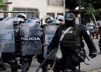 16/10/2018    Nueve nicaragüenses han sido condenados este lunes a entre 15 y 24 años de prisión por el delito de terrorismo contra el Estado de Nicaragua. Su detención se produjo durante una de las numerosas protestas en contra del régimen del presidente, Daniel Ortega
CENTROAMÉRICA NICARAGUA POLÍTICA
REUTERS / OSWALDO RIVAS