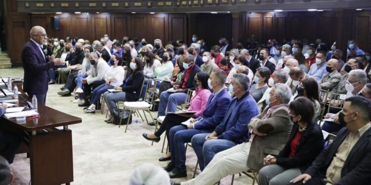 Asamblea chavista. Foto @jorgerpsuv