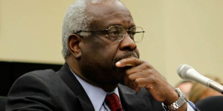 Clarence Thomas, uno de los jueces conservadores del Tribunal Supremo de EE.UU. Foto de archivo.