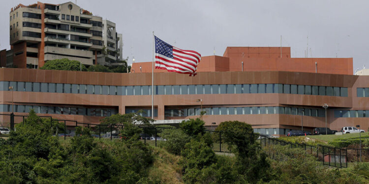 Embajada de EEUU en Caracas, Venezuela. Foto de archivo.