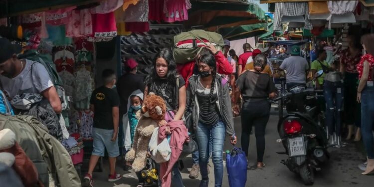 Migrantes venezolanos. Foto agencias.