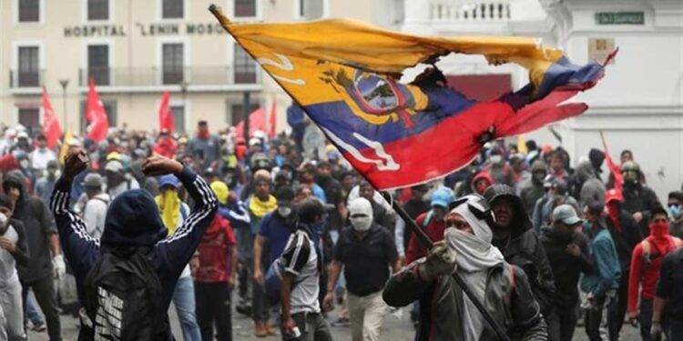 Protestas en Ecuador. Foto agencias.