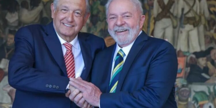 AMLO y Lula da Silva. Foto de archivo.