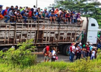 Inmigración ilegal de Latinoamérica. Foto de archivo.