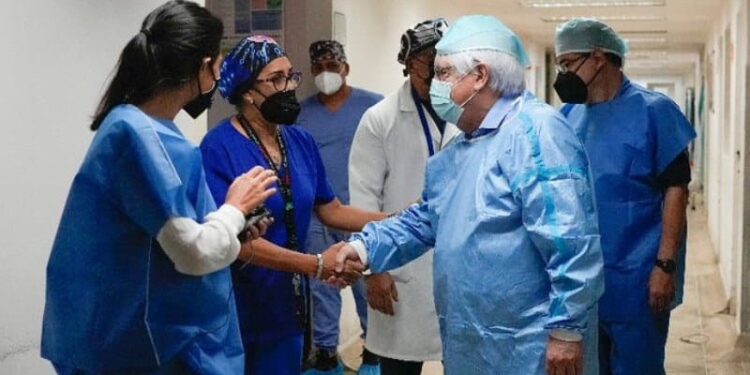 El jefe humanitario de la ONU, Martin Griffiths en Venezuela. Foto agencias.