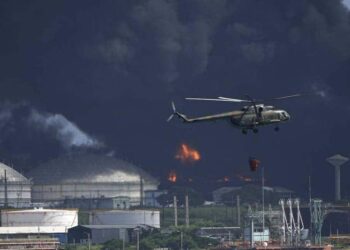 Incendio, Matanzas Cuba. Foto agencias.