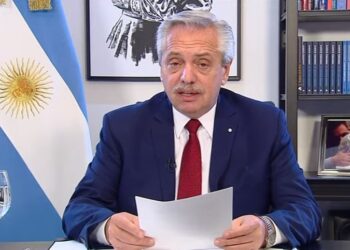 Presidente de Argentina, Alberto Fernández. Foto captura.