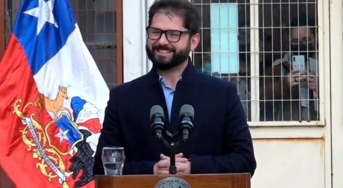 Presidente de Chile, Gabriel Boric. Foto captura.