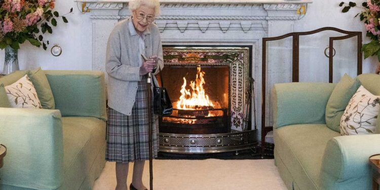 Última foto de la reina Isabel II. Foto agencias.