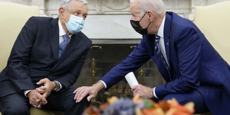 AMLO y Joe Biden. Foto de archivo.