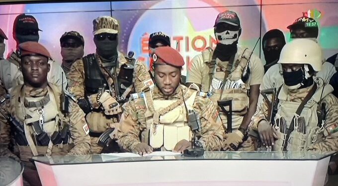 Los golpistas de Burkina Faso. Foto agencias.