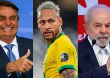 Neymar, apoyo a Bolsonaro. Foto Collage.