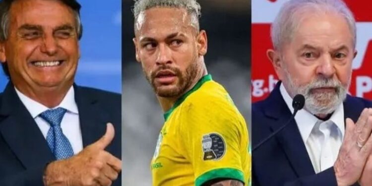 Neymar, apoyo a Bolsonaro. Foto Collage.