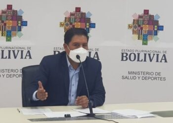 El ministro de Salud de Bolivia, Jeyson Auza. Foto agencias.