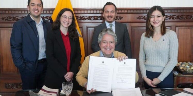 El presidente de Ecuador, Guillermo Lasso. Foto @LassoGuillermo