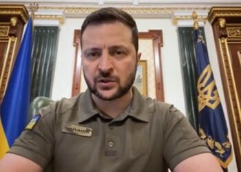 El presidente de Ucrania, Volodymyr Zelensky. Foto captura de video.