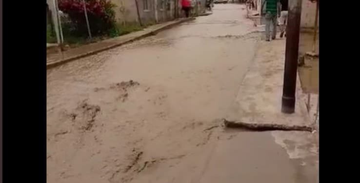 El río Las Cocuizas, Lara. Foto captura de video.