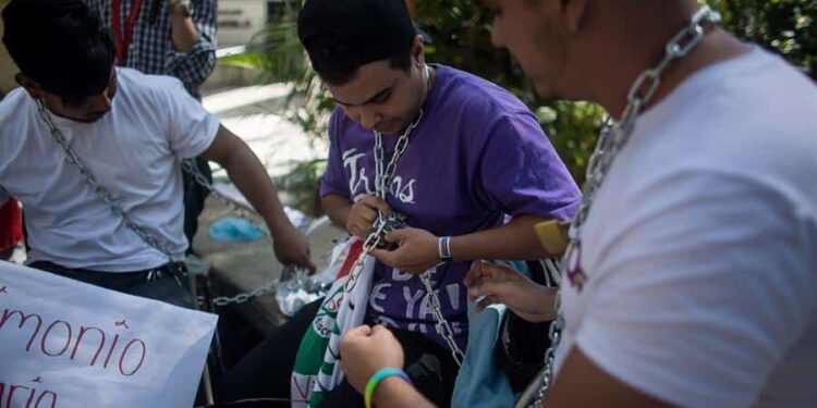 Los activistas LGBTI en Venezuela. Caracas. Foto de archivo.