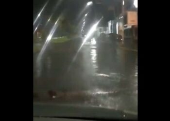 Maturín, lluvias. Foto captura de video.