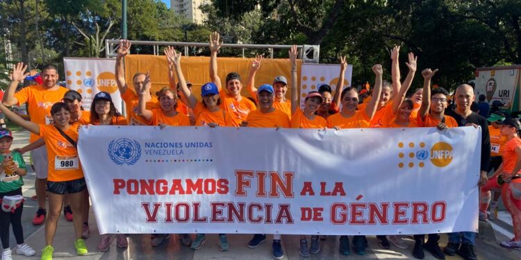 Quinta edición carrera UEVzla contra la violencia hacia la mujer. Foto @onuvenezuela