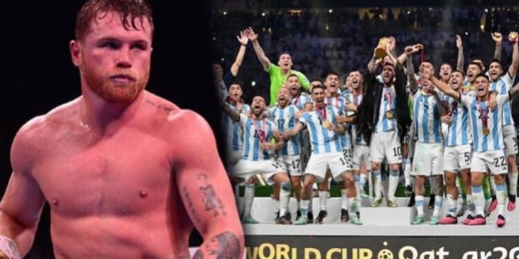 El mensaje de Canelo Álvarez para la selección de Argentina. Foto collage. 2