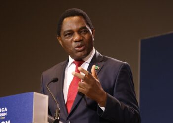 Presidente de Zambia, Hakainde Hichilema. Foto de archivo.