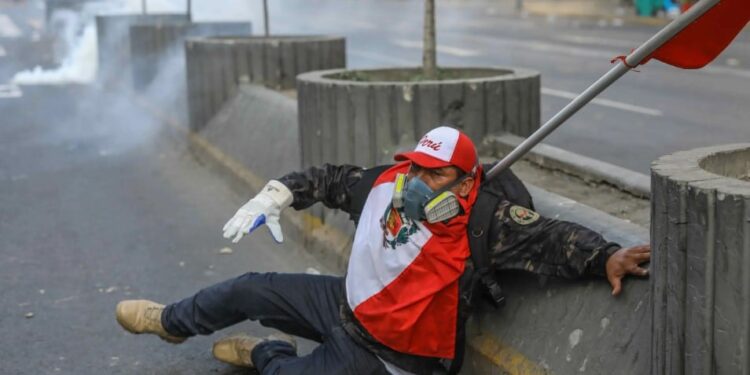 Protestas en Perú. Foto agencias.