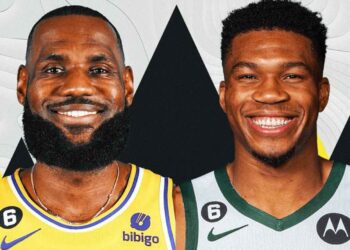 LeBron James y Giannis Antetokounmpo. Foto collage Marca.