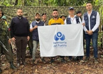 Liberan a Darío Coronel Pineda, joven en poder de las disidencias de la FARC. Foto Twitter 2