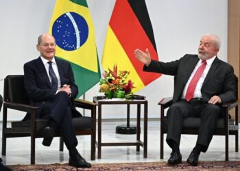 Lula da Silva, presidente de Brasil y el canciller alemán, Olaf Scholz. Foto de archivo.