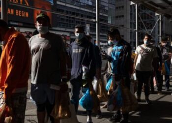 Migrantes en Nueva York. Foto agencias.