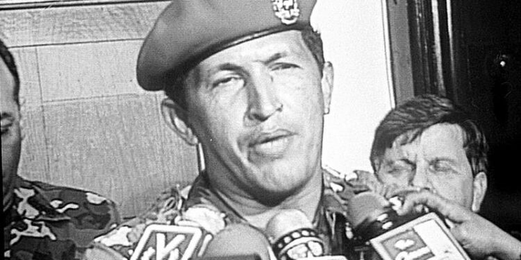 Hugo Chávez. 4 de febrero de 1992. Foto de archivo.